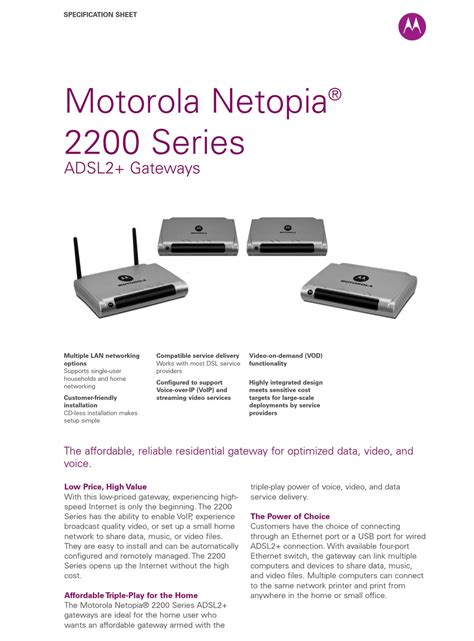 Motorola 2240N-VGx Manual pdf